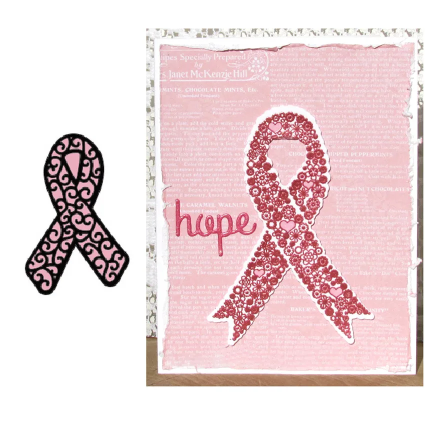 

YaMinSanNiO Awareness Gloves Metal Dies Cutting Dies Scrapbooking Embossing Dies Cut Stencils Cards Craft Dies for New 2019