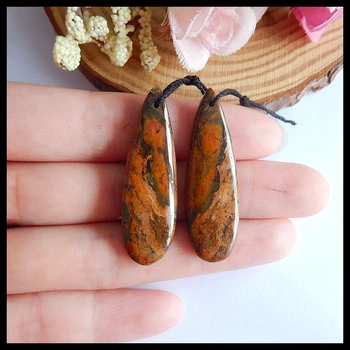 

Natural gemstone Green Opal Woman DIY Earrings Making,Jewelry accessories,41x12x5m,8.3g