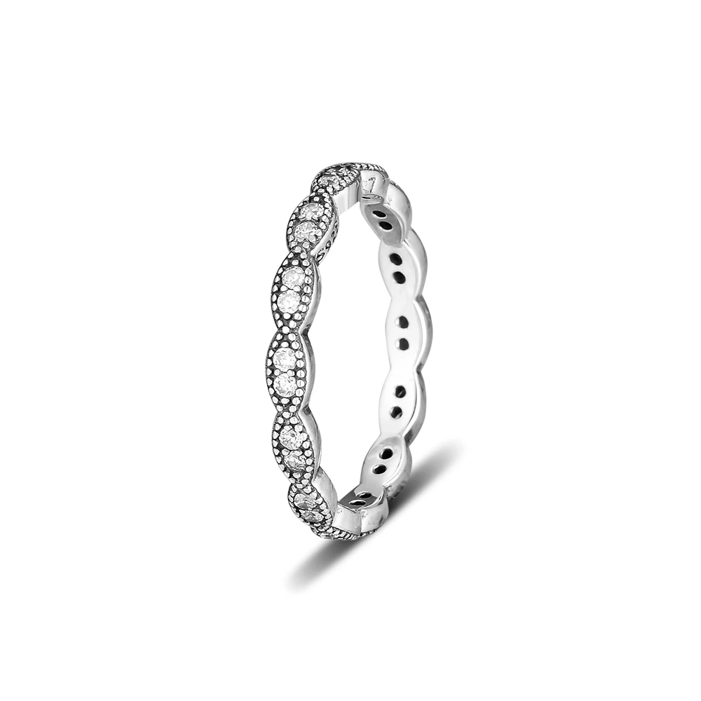 

Sparkling Leaves Silver Ring with Clear CZ 925 Sterling Silver Jewelry Fashion Rings for Women DIY Charms Beads Jewelry Making