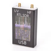 Радиоприемник Ham 100 кГц-1,7 ГГц, Полнодиапазонный УФ-приемник HF с USB-тюнером, с RTL2832u R820t2 Ham Radio RTL SDR Радиоприемник Ham 100 кГц-1,7 ГГц, Полнодиапазонный УФ-приемник HF с USB-тюнером, с RTL2832u R820t2 Ham Radio RTL SDR