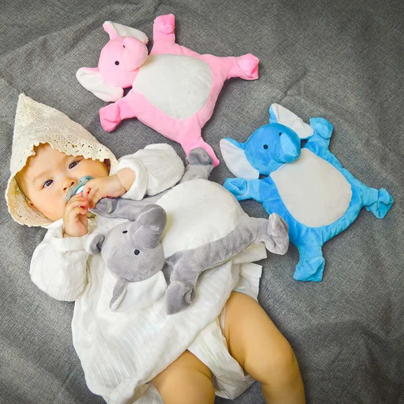 NO Crinkle Son Bébé Tag Blanket Fille Couverture Colorée Taggy De Sécurité Du Nouveau-né Keepsake Enfants En Bas âge Beau Modèle De Chat Doux Couverture Taggy Jouets-Rose