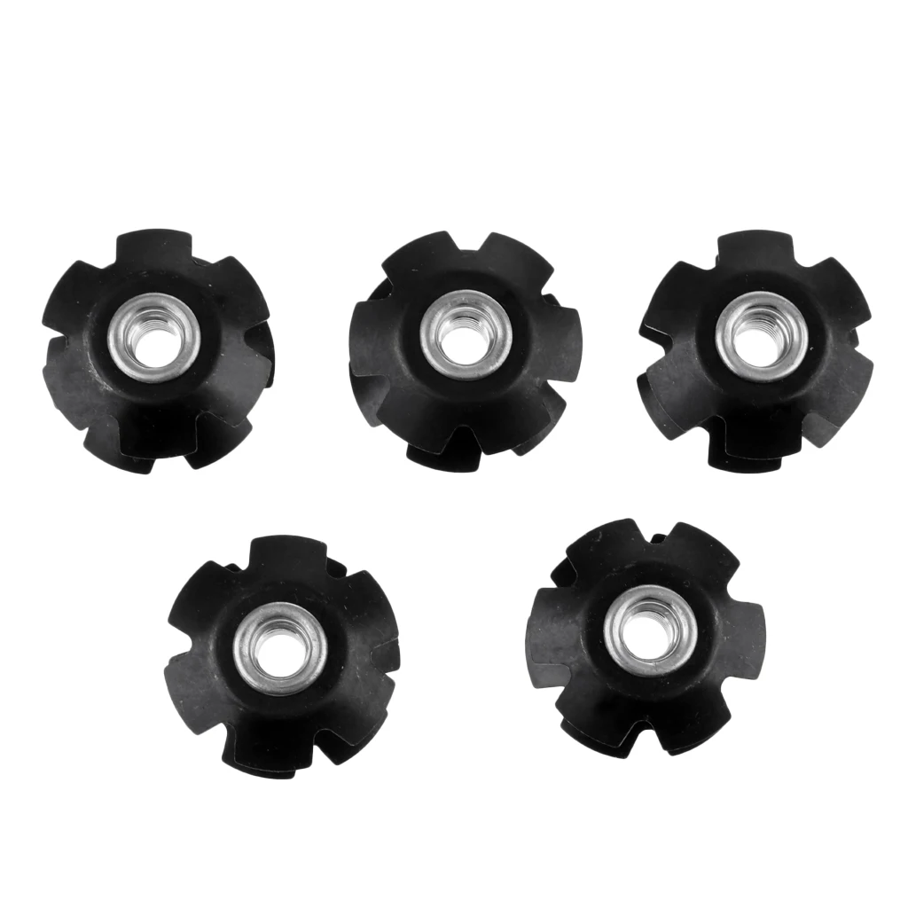

5Pcs Bike Fork Stem Headset Top Cap Bicycle Headset Star Nut for MTB Bikes Aluminium Alloy Fangled Nut