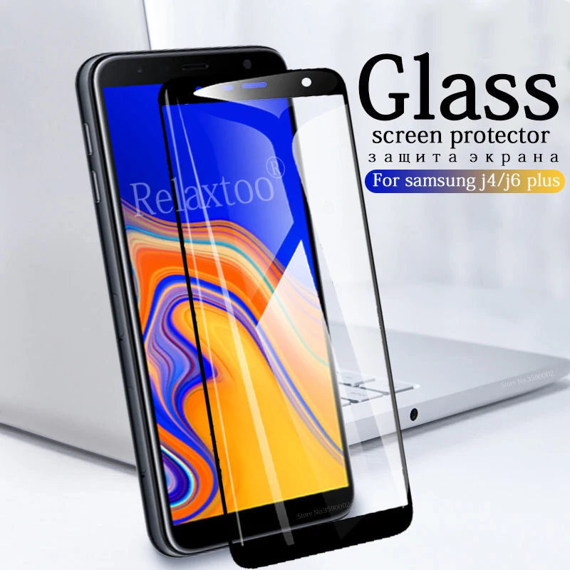 Защитное стекло для Samsung J4 J6 Plus J 4 6 4j 6j закаленное защиты экрана Galaxy J4plus J6plus