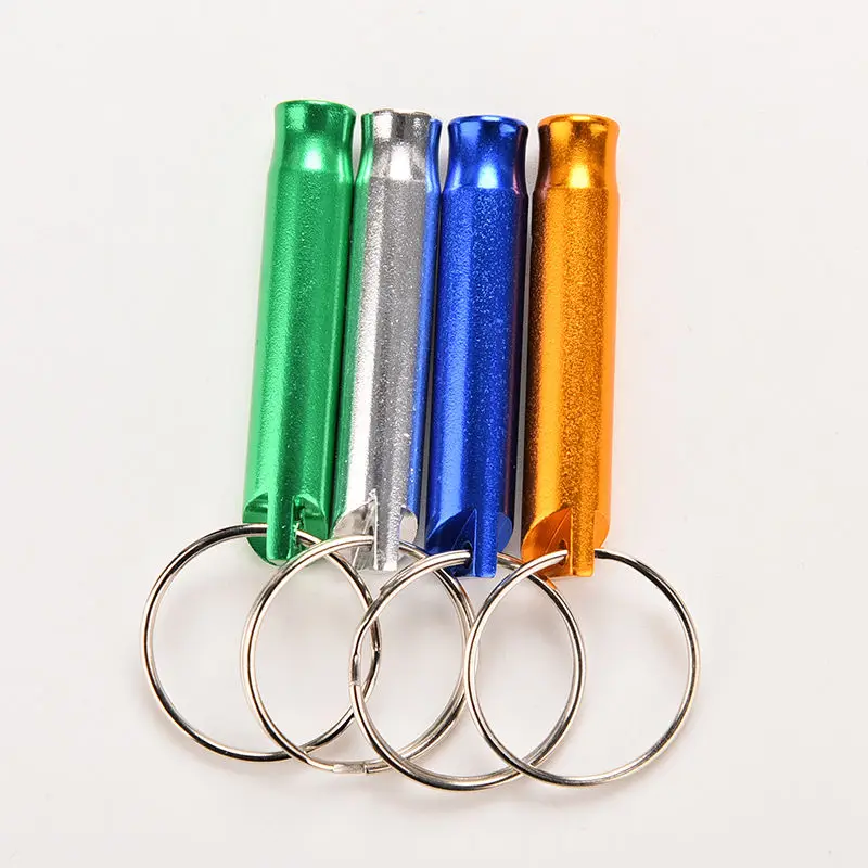 

1Pcs Emergency Survival Whistle Keychain Multifunctional Aluminum For Camping Hiking Outdoor Sport Tools Training whistle