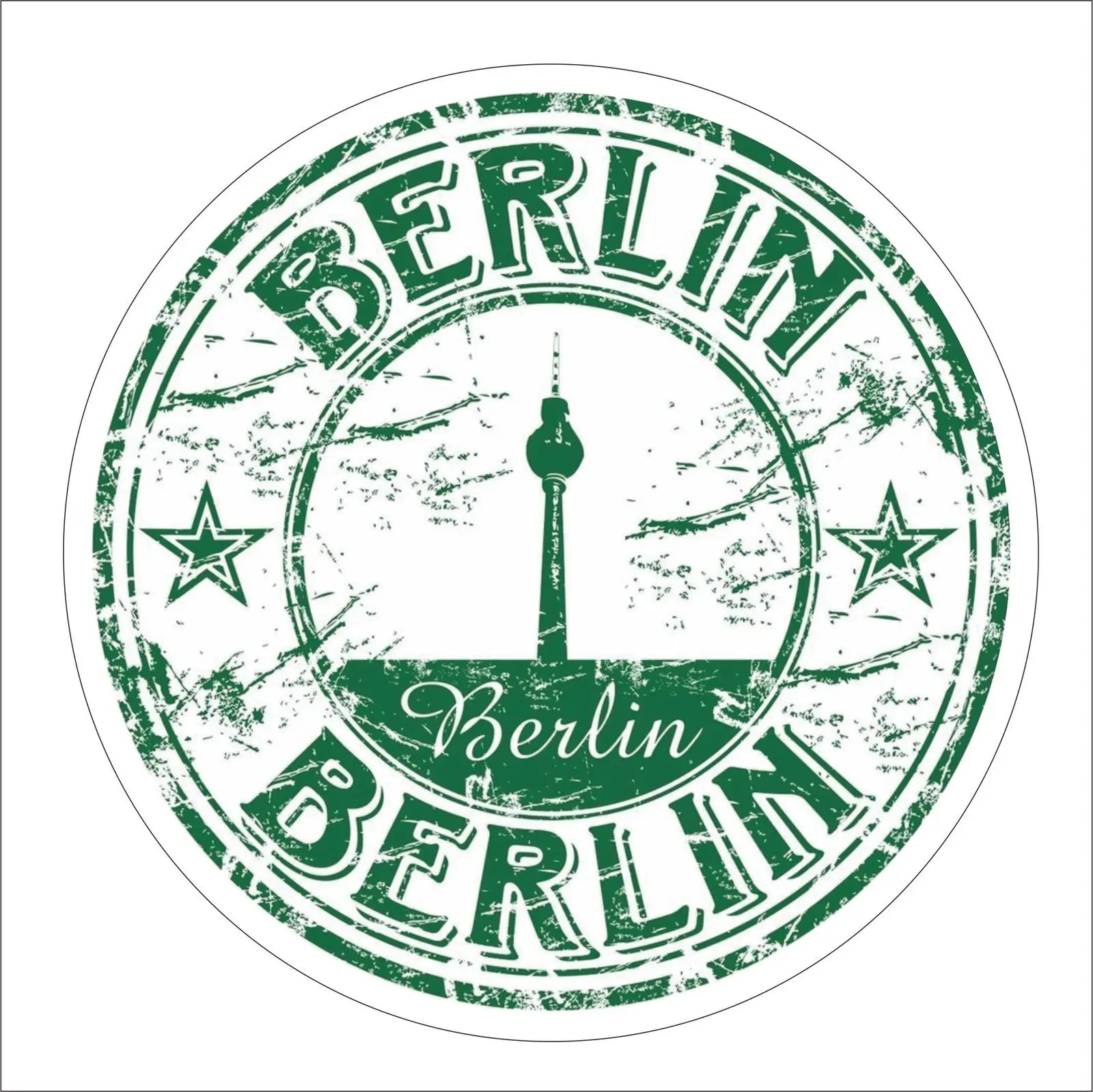 

For Graphics BERLIN Tower Vinyl Car Truck Window Decal Sticker Helmet Decor Cool Graphics