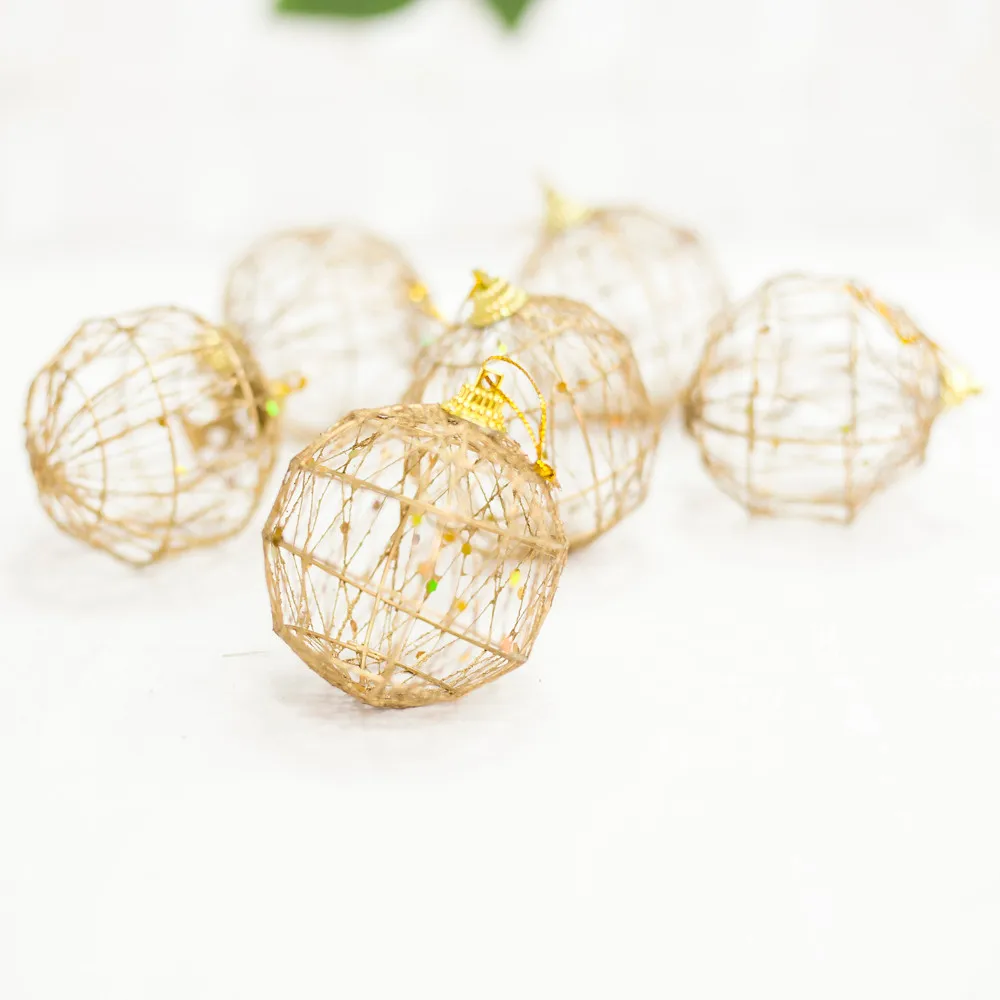 6Pcs Christmas Tree Ball Decorations for DIY Xmas Party Wedding Ball Baubles Hanging Ornament for Home Christmas Decoration#10