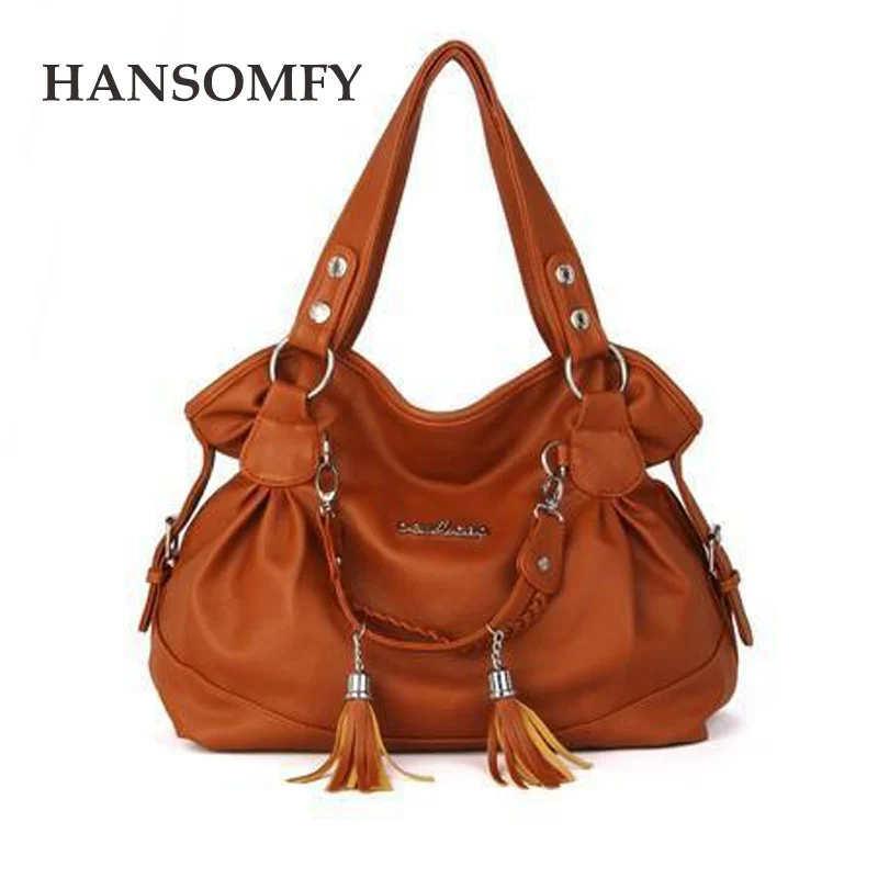 ФОТО Hot New  Special Package Of High-capacity Portable Women Handbags Shoulder Bag Fashion Commuter Wild Soft Leather Bag 10 Colors