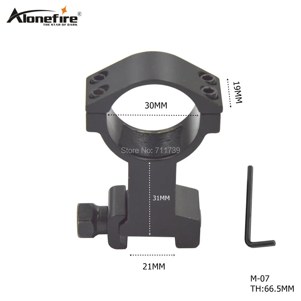 Alonefire M-07 30 мм кольцо 20 мм Маунт Уивер Пикатинни для лазерной облегченная освещение прицел крепление Ружейные аксессуары