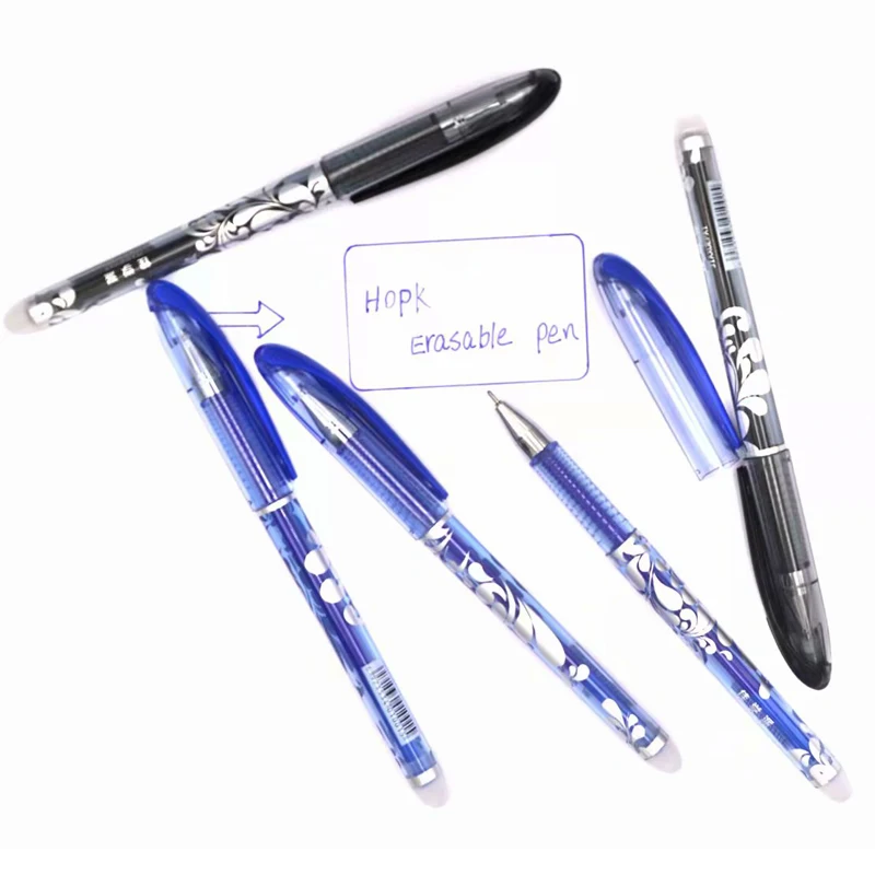 0,5 мм стираемая ручка, набор, моющаяся ручка, синие/черные чернила, гелевая ручка для офиса, школы, канцелярские принадлежности, ручка, инструмент для письма, подарок