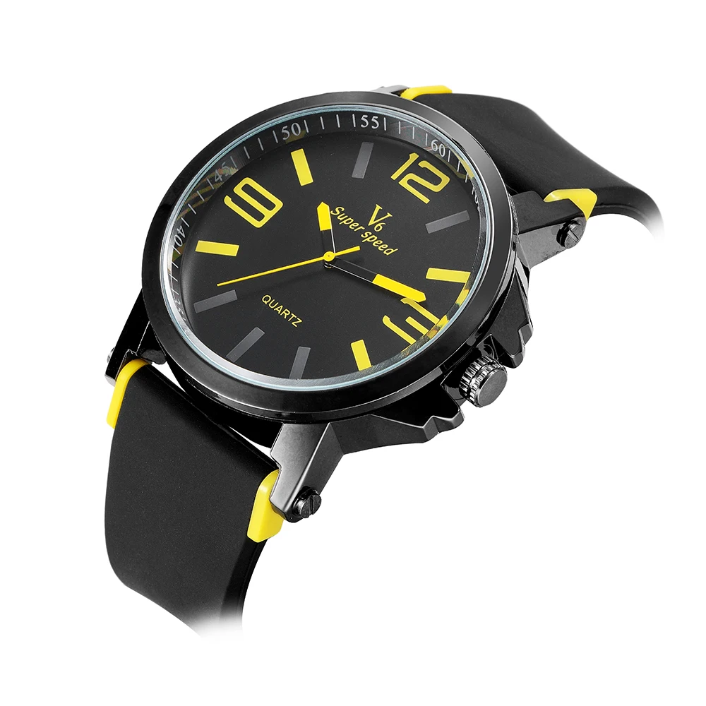 

2016 Male Clock 4.5CM Big Dial Brand Men Watch Military Fashion Watches Quartz Sports Wristwatches Relogio Masculino