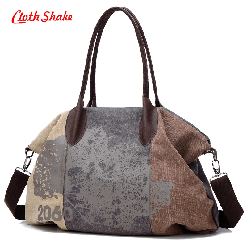 

New High Quality Canvas Women Handbag Casual Large Capacity Hobos Bag Female Totes Bolsas Trapeze Ruched Graffiti Shoulder Bag