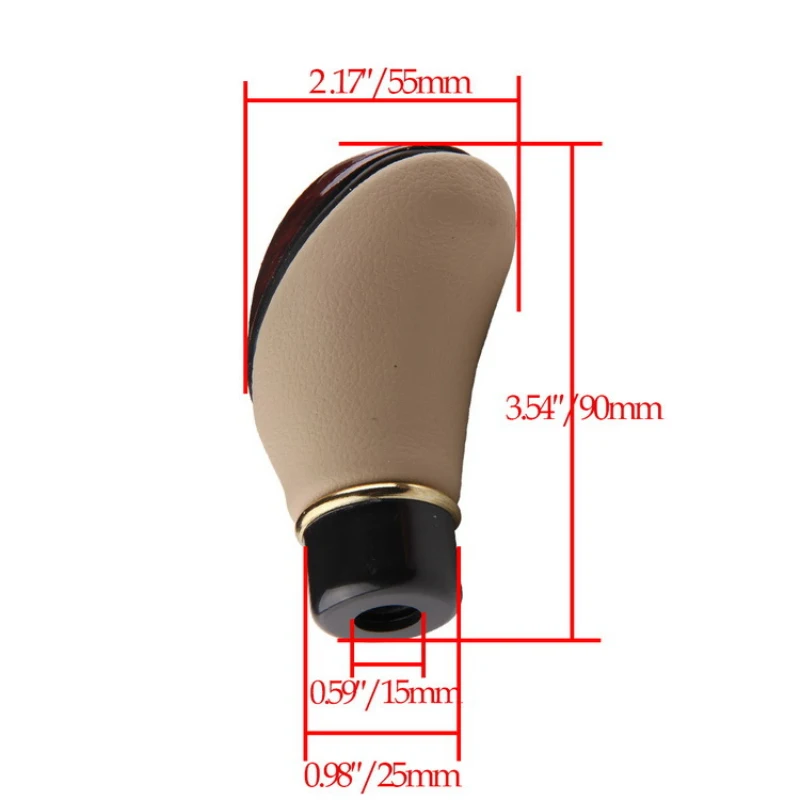 POSSBAY 5 velocidades De cuero del coche perilla De engranaje De transmisión Manual del coche Palanca De Cambio para Audi Mercedes Toyota Honda POSSBAY 5 velocidades De cuero del coche perilla De engranaje De transmisión Manual del coche Palanca De Cambio para Audi Mercedes Toyota Honda