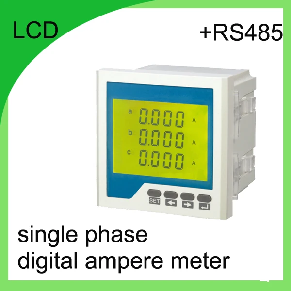 three phase digital ampere meter LCD current meter ammeter