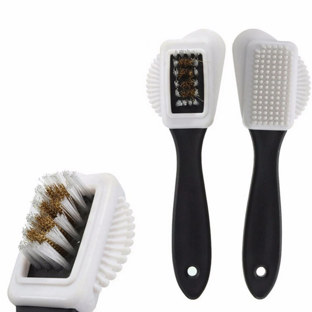 

2-Sided Shoe Brush Cleaning Brush Shoes Renovation Cleaning Care Fit for Suede Nubuck Shoes Black Boots S-type Brush Wholesale