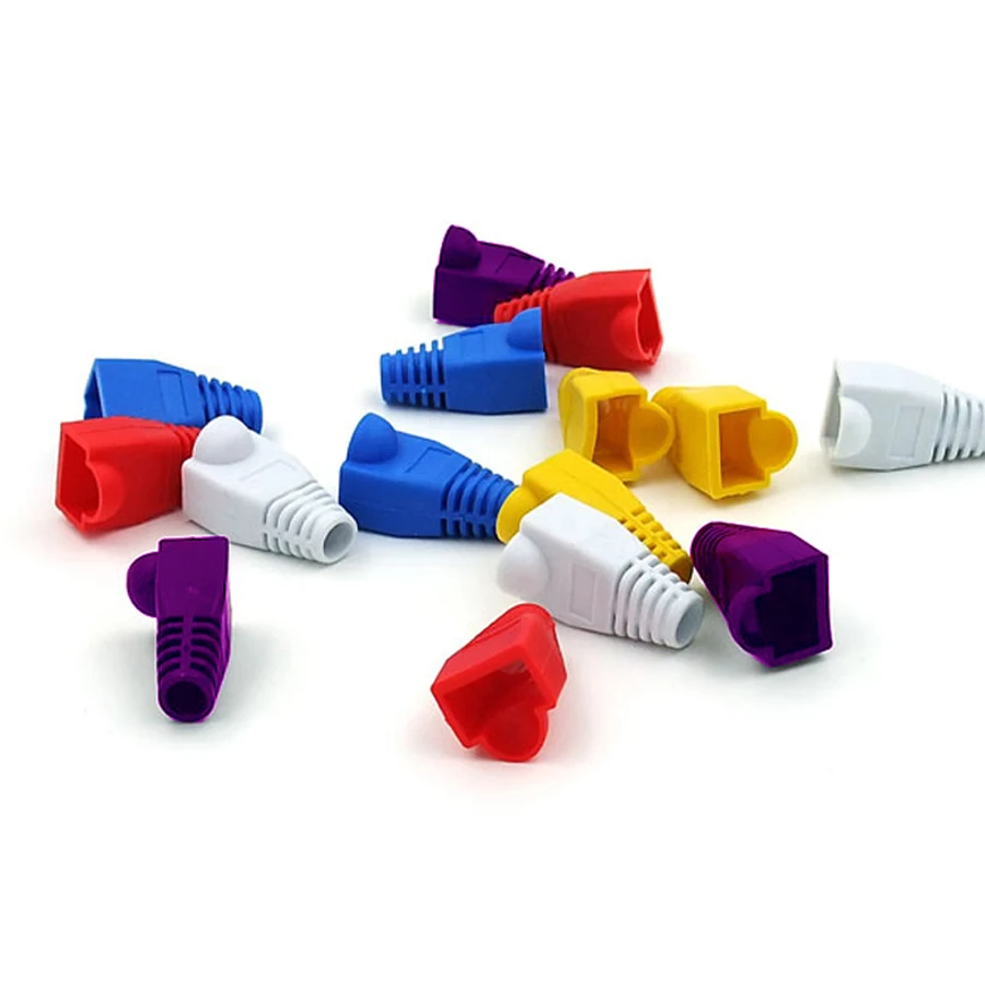 Xintylink rj45 Шапки оболочка разъема cat5 cat5e cat6 разноцветный Чехлы сапоги защитный