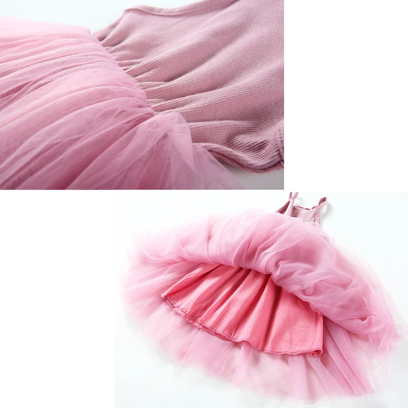 B&N Hot sale Spring Summer Girl Dress Cotton Casual kids Dresses With Mesh Dance Party Princess Children Costume9