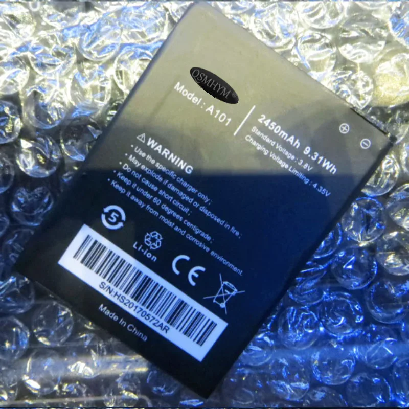Original A101 3.8V 2450mAh Battery For Uhans A101S Mobile Phone New With Tracking Number | Мобильные телефоны и