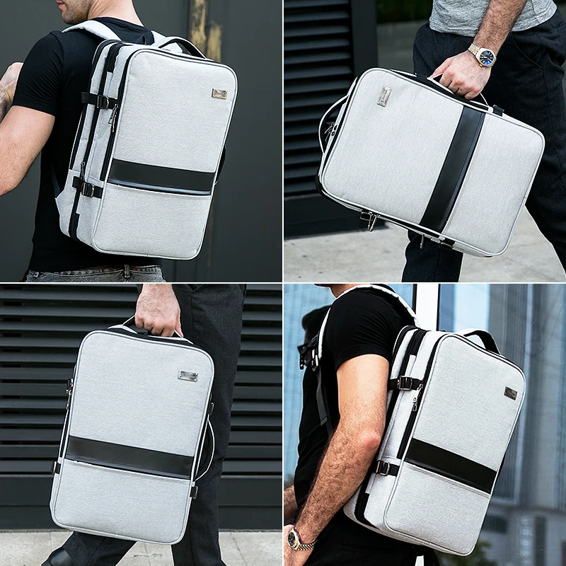 FENRUIEN hombres de negocios de Mochila 17 pulgadas portátil Mochila bolsa Mochila Triple Unisex impermeable antirrobo de hombres Mochila
