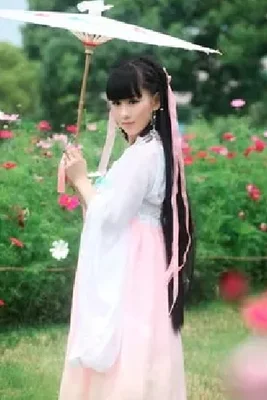 Костюм Hanfu Datang Великолепный Королевский костюм сказочная принцесса Qi подбородок юбка костюм студийная фотография фото - Цвет: 5