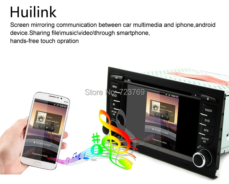 Clearance Android 5.1 System, 16 GB Flash, 4 Core, HD 1024X600, Car Radio GPS Navigation for Audi A4(2002-2008.9) 5