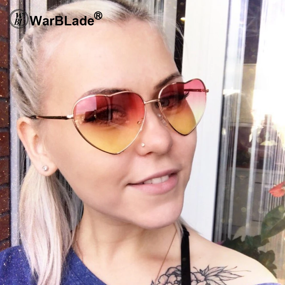 Солнцезащитные очки WarBLade в форме сердца женские брендовые дизайнерские