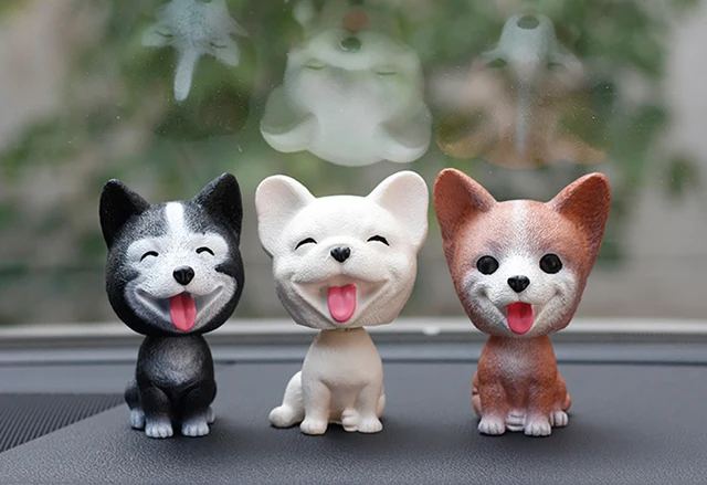 Car Dashboard Toys Decor Nodding Dog Car Ornaments Shaking Head Cute  Pomeranian Wobble Bobble Head Puppy Dolls Auto Accessory - AliExpress