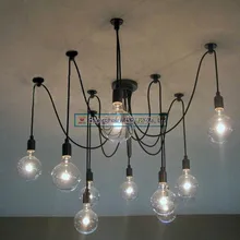 Простая люстра edison Light Подвесные лампы Lamp10(в комплекте лампа и пульт дистанционного управления