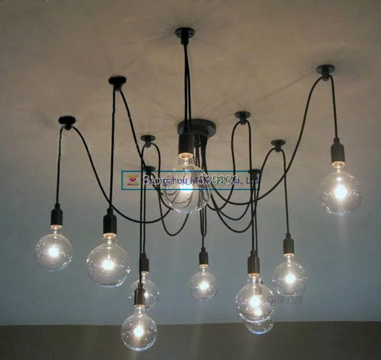 

SimpleStyle Edison Chandelier Light Pendant Lamp10 Lights (INCLUDED bulb & remote control)