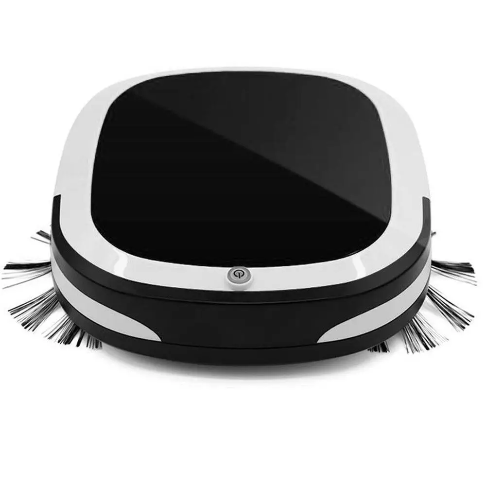 По выгодной цене! Автоматический USB Перезаряжаемый умный робот пылесос для пола сухой влажный Swet подметальная всасывающая машина для домашнего пылесоса - Цвет: Black