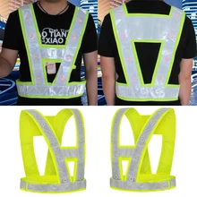 SPARDWEAR EN471 Hi vis 16 светодиодный свет вверх по технике безопасности светоотражающими нашивками жилет дорожный для безопасности в ночное время, Предупреждение Костюмы светоотражающий защитный жилет