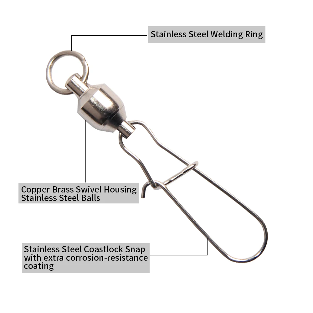 20 шт. шарикоподшипник рыболовный поворотный с хорошей оснасткой Медь Нержавеющая сталь Сварочные кольца приманка на рыболовный крючок линии соединители
