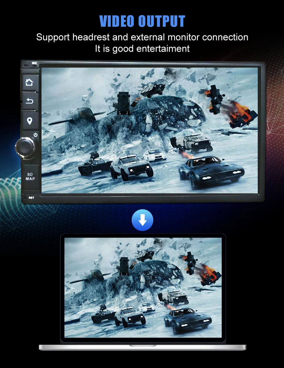 Excellent KANOR Octa Core RAM 4G ROM 64G 2 Din Android 9.0 Car Radio GPS Navigation For Hyundai Elantra Sonata Tucson Santa Fe Lavita Getz 5