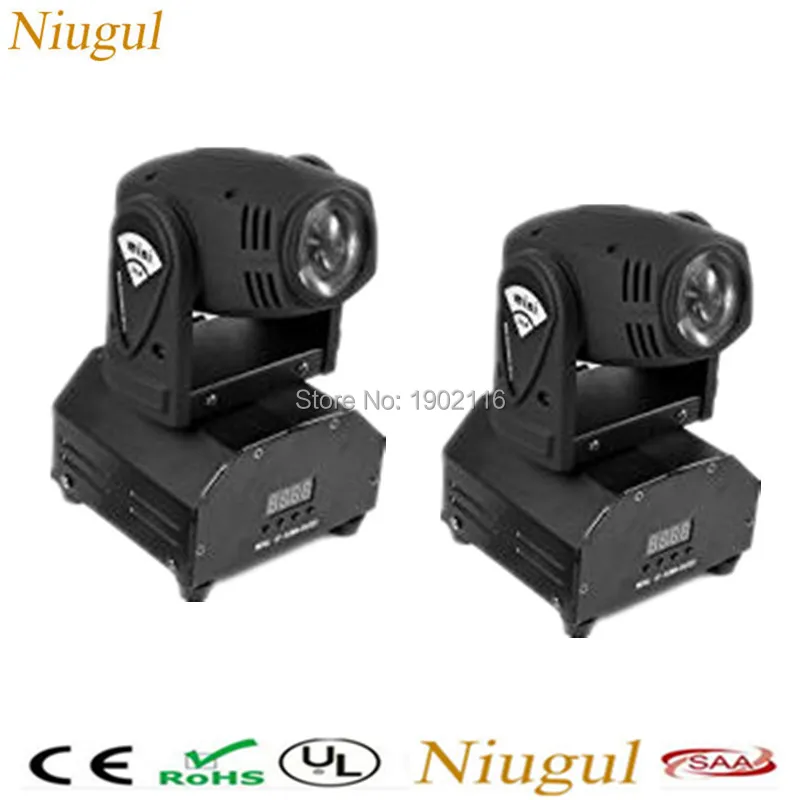 

2pcs/lot 10W LED Beam Light Spotlight DMX512 RGBW 4in1 Mini LED Beam Moving Head Stage Lights For Disco,DJ, Club,Party /LED Lamp