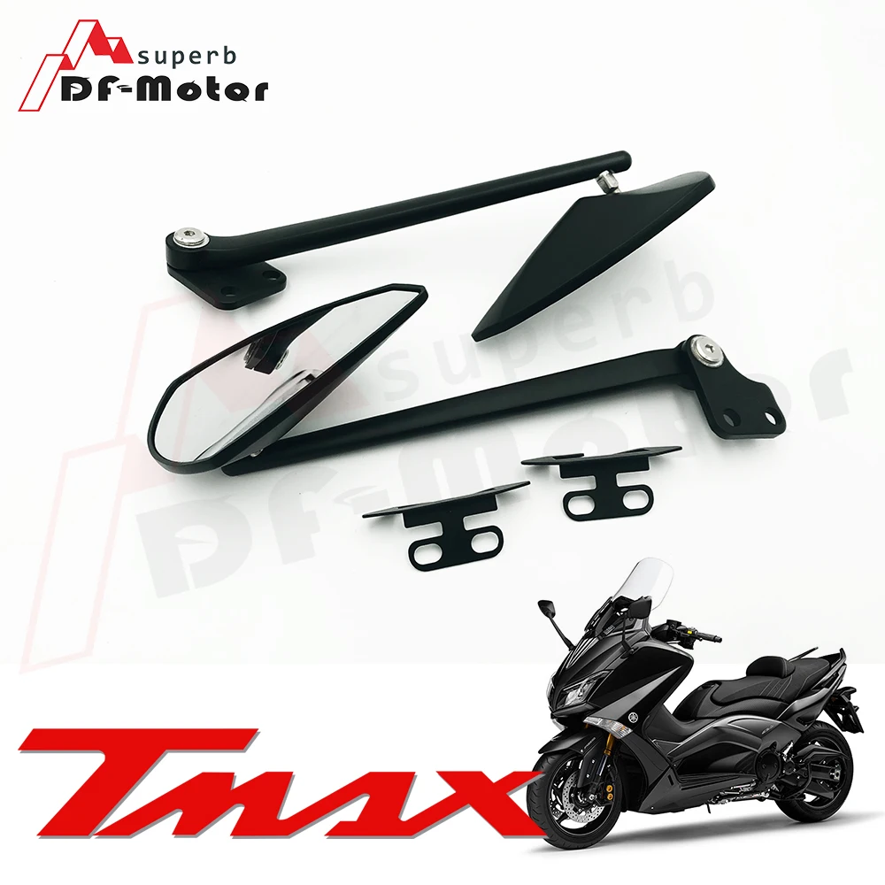 

Left+Right Side Black Rear View Mirror For Yamaha T-Max TMAX 530 2012 2013 2014 Rearview Mirrors Side Rear view mirror View