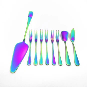 

Stainless Steel Fruit Forks Dinnerware Set For Cake And Fruit Butter Jam Spoon Cake Knife Party Tools Full Set Christmas Cutlery