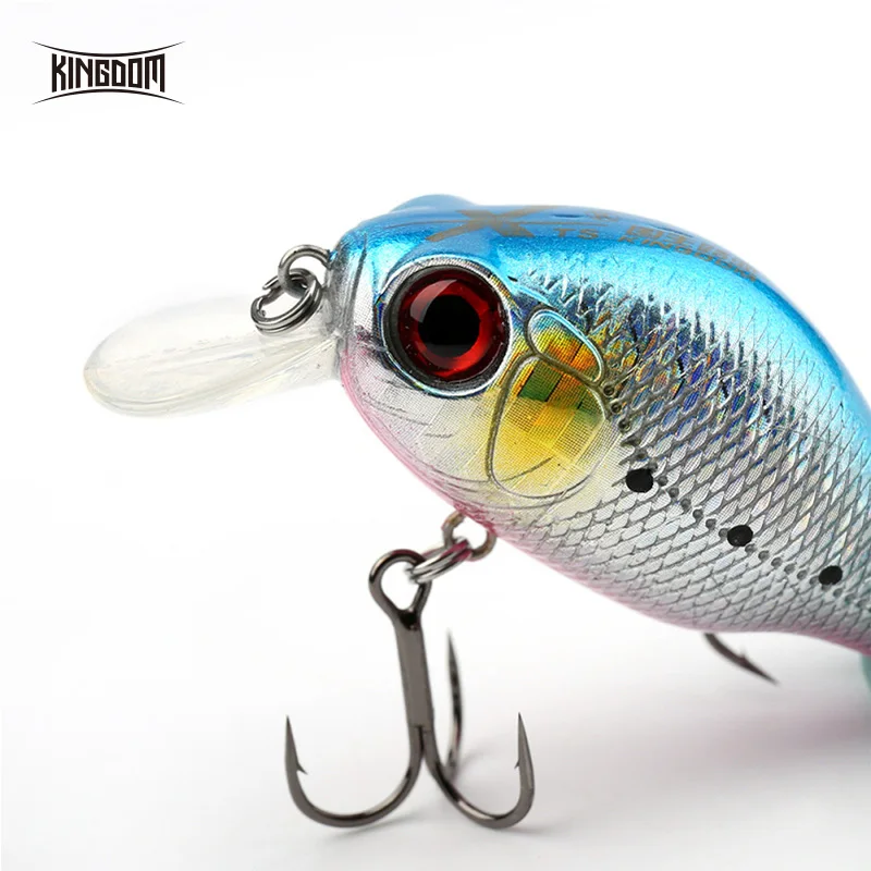 

Kingdom Fishing Lures Professional Fishing Tackle Retail Quality Hard Baits 45mm 7.5g Crank Dive 2m For Pike And Bass Model 3528