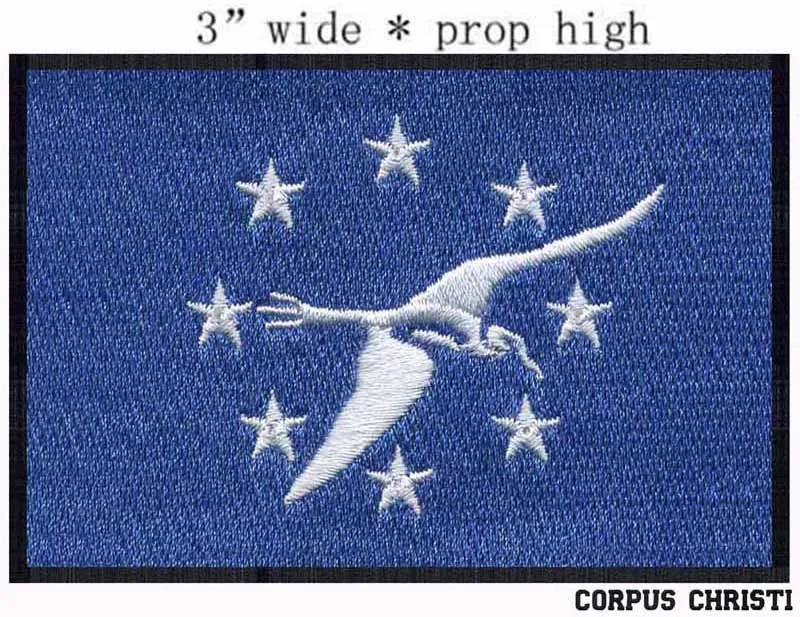 Corpus christi texas usa flag carolrdavisr patch 3 wide shippinghappy