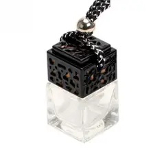 Новая модель стеклянная бутылка подвеска флакон духов Автомобильное зеркало заднего вида орнамент пустая бутылка для парфюма автомобильный Стайлинг