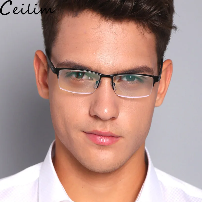 

2018 New Computer Glasses Men Clear Lens Fake Glasses Retro Rectangle Spectacle Frame Male Game Goggle Anti Blue Rays Eyeglasses