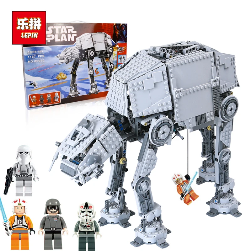 

DHL LEPIN 05050 Star Wars Motorized Walking ATAT Model Building Set Blocks Bricks compatible with lego 10178 Toys Kids Bricks