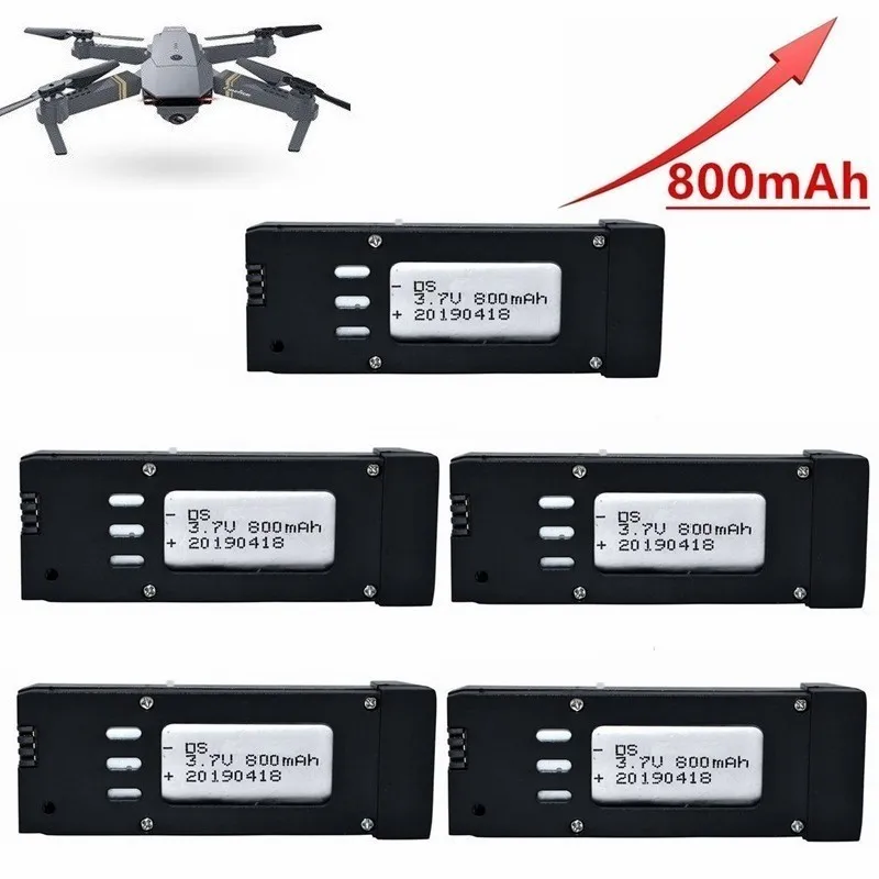 Обновленная батарея 800mAh 3,7 V Lipo для E58 S168 JY019 RC Дрон Квадрокоптер запасные части 3,7 v перезаряжаемая батарея 20 шт./лот - Цвет: 5pcs