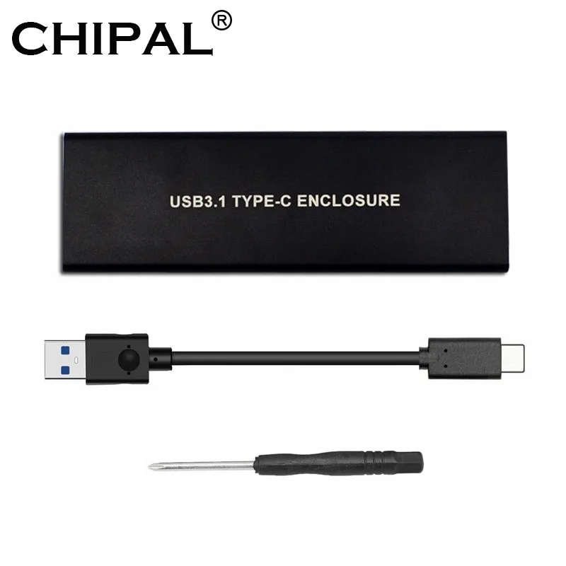 Корпус для SSD накопителя CHIPAL USB 3 1 Type C на NGFF M.2 M NVME PCIe ТБ|Корпус жесткого диска| |