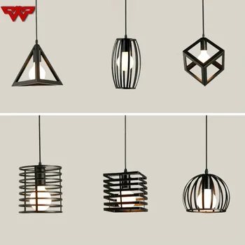 

Loft Single Head Restoring Ancient Ways Wrought Iron Lamps and Lanterns of Creative Bar Cafe Industry Tiny Cages Droplight