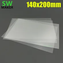 SWMAKER 1 шт. 140x200 мм FEP сменный лист толщиной 0,1 мм тефлоновая пленка для Wanhao Дубликатор 7 D7/Фотон 3D принтер