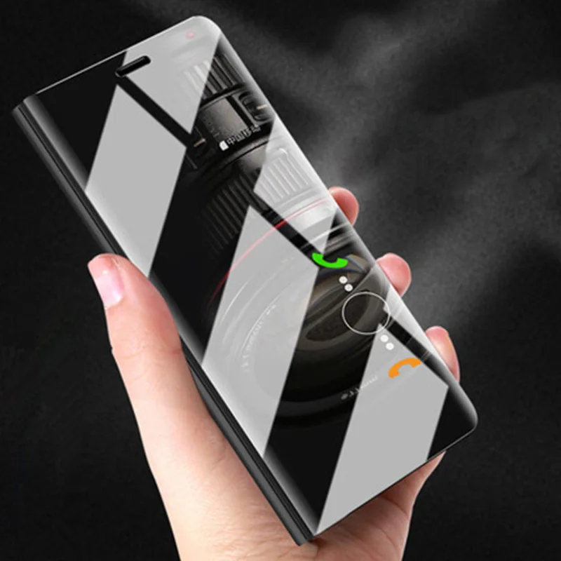 

Clear View Smart Mirror Phone Case For Xiaomi mi max 3 Stand Flip Cover Case For Xiaomi mi max 3 Xiaomi max 3 max3