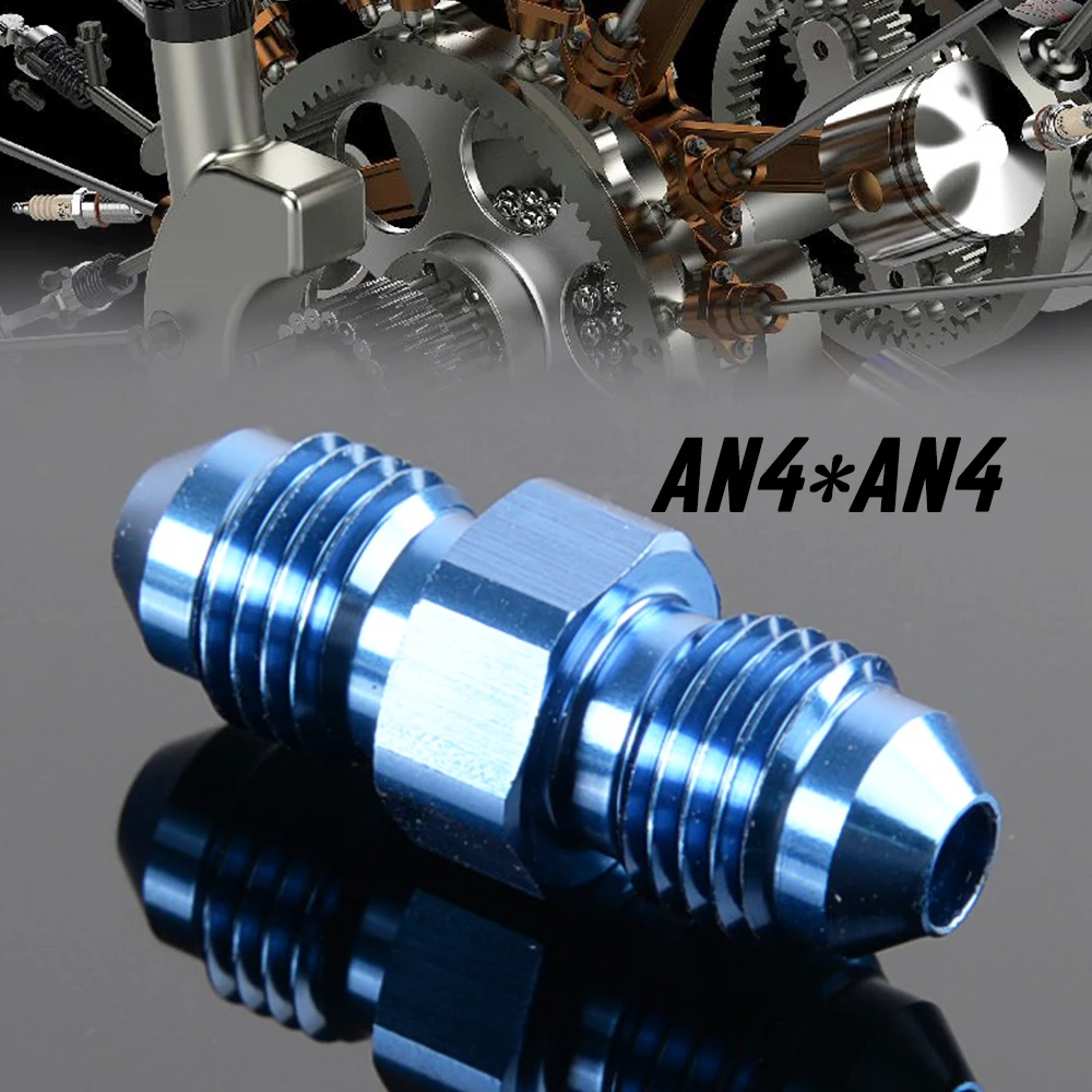 4 AN 4 AN4 Male Flare Union Adapter Fittings Nitrous on