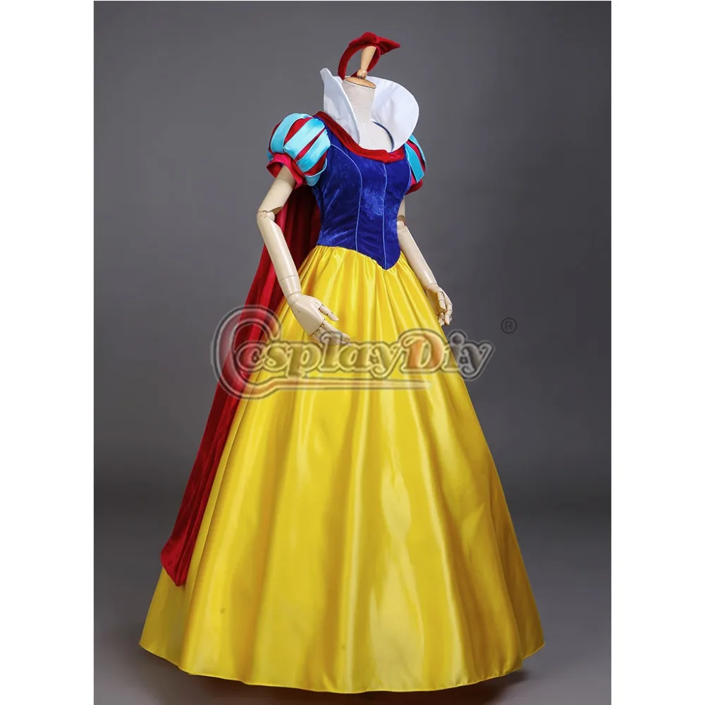 Adult Snow White Prince Costume Outfits Cosplay Made Halloween Ball Velvet Cloak