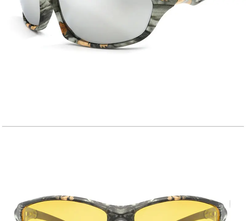 Новые камуфляжные поляризационные очки для рыбалки, мужские и женские солнцезащитные очки для велоспорта, пешего туризма, вождения, уф400, спортивные очки для альпинизма на открытом воздухе