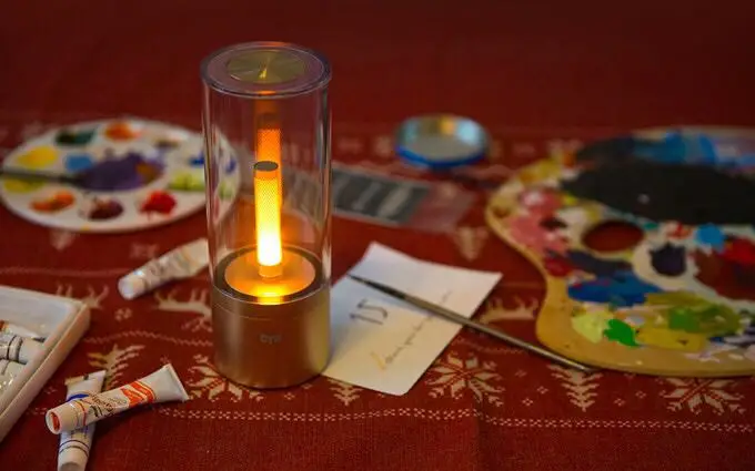 Xiao mi Yee светильник-свеча Романтический смарт-контроль светодиодный ночной Светильник для обеденной кровати mi jia подарок на день рождения для подруги mi Home App