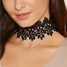 Чокер Чокер кружево Сексуальное ожерелье в стиле панк с татуировкой killstar Кружевное колье Чокеры ожерелье s для женщин винтажное готическое бархатное чокер ожерелье колье Femme